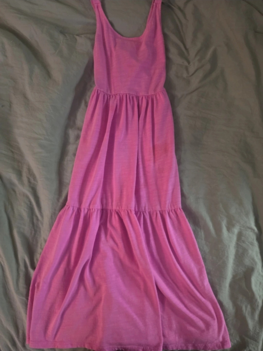 Cat & Jack Pink Tiered Maxi Sundress - Sleeveless